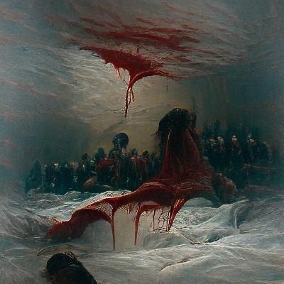 Horror Bloodscape in Doré and Rutkowski Style
