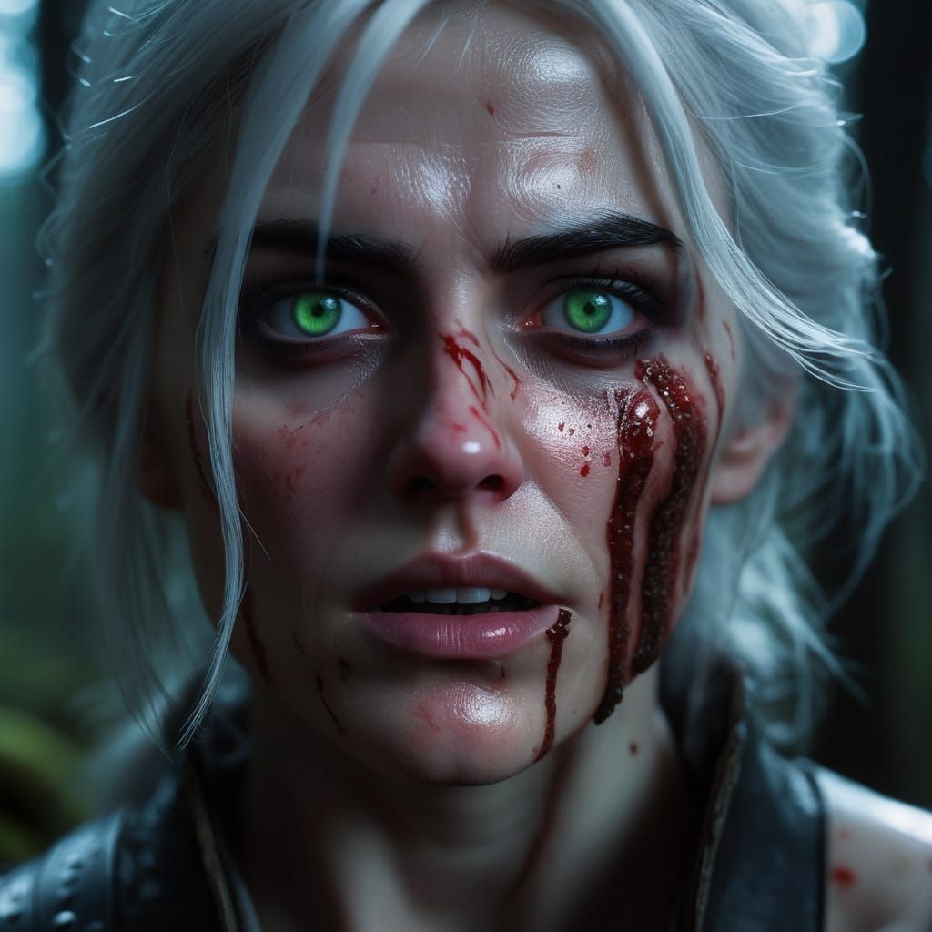 Terrifying Close-Up of Ciri from The Witcher