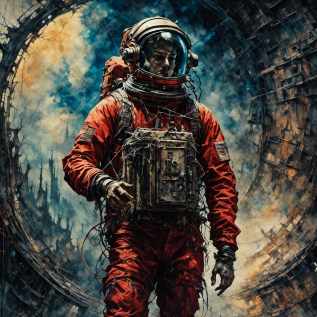 Retro Sci-Fi Rogue on Space Station