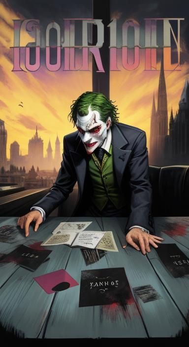 The Joker as a 100-Year-Old Man