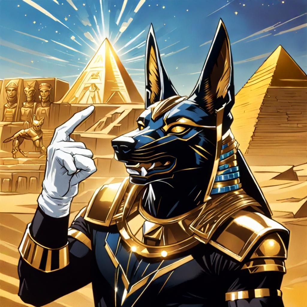 Anubis Power Ranger Balances Pyramid Jewel