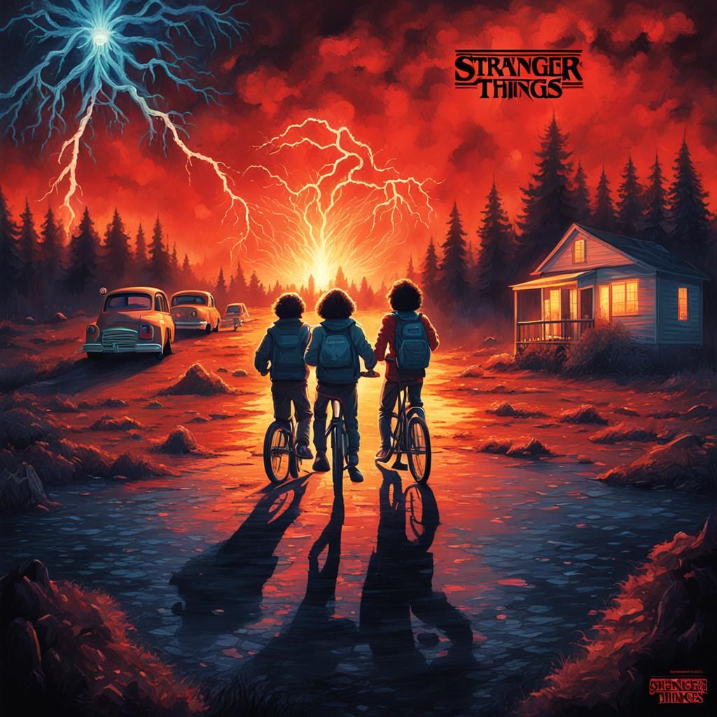 Stranger Things Epic Movie Poster Art