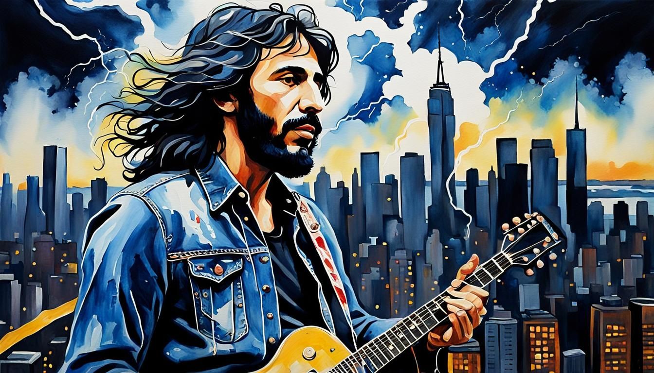 Singer in New York City as Pop Art