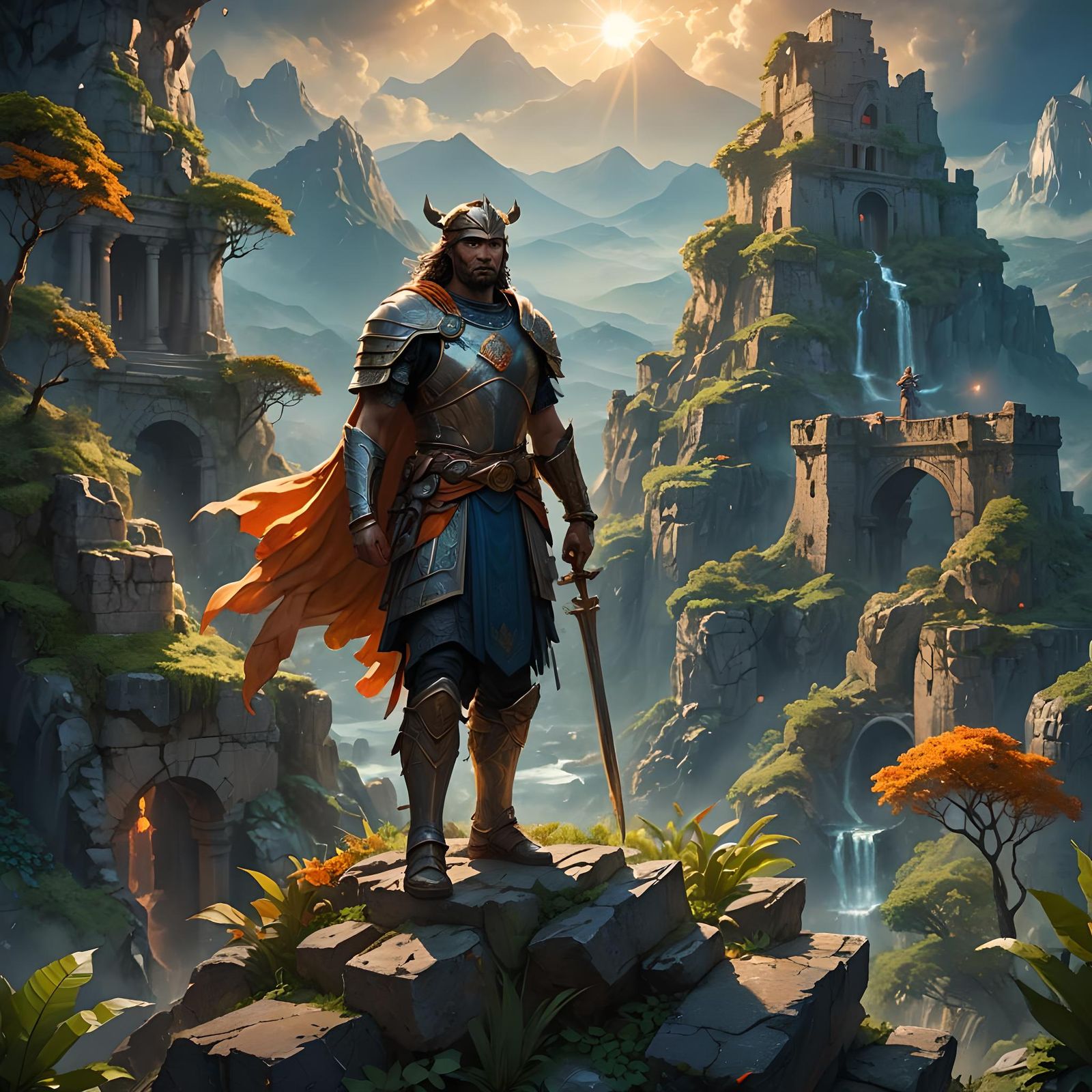 Fantastical Matte Painting in Deep Color