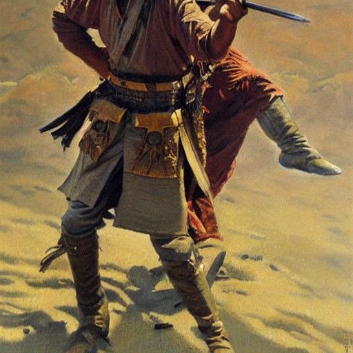 Sun Tzu: Oil Painting Portrait