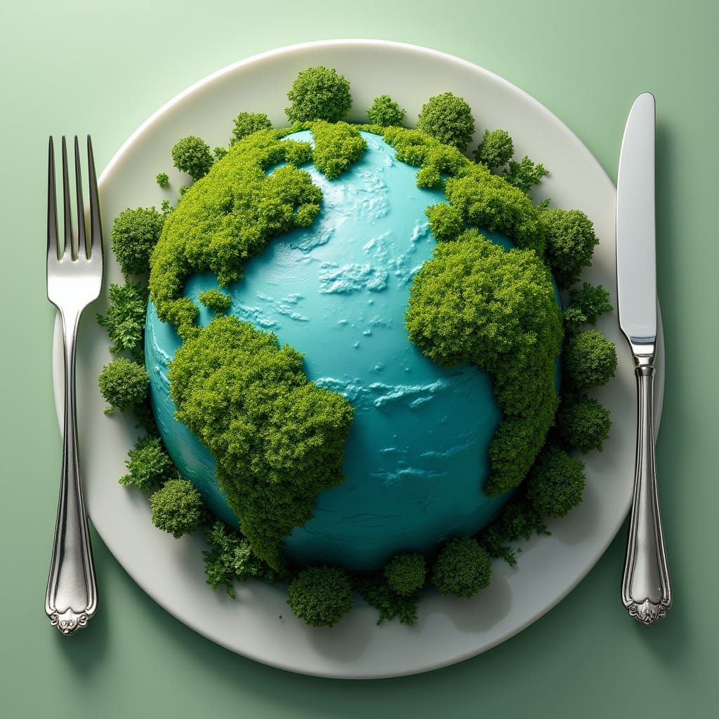 Earth as Dinner Plate: Professional Photography Style