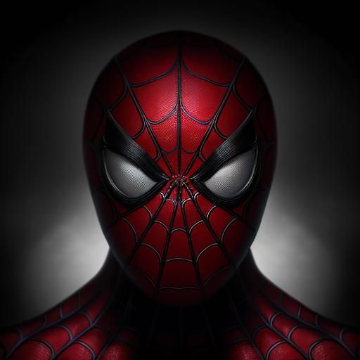 Psychopathic Spider-Man Portrait in Photographic Style