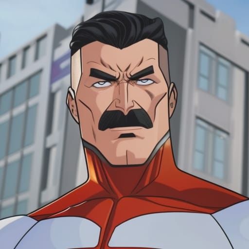 Omni-Man in DC Comics Art Style