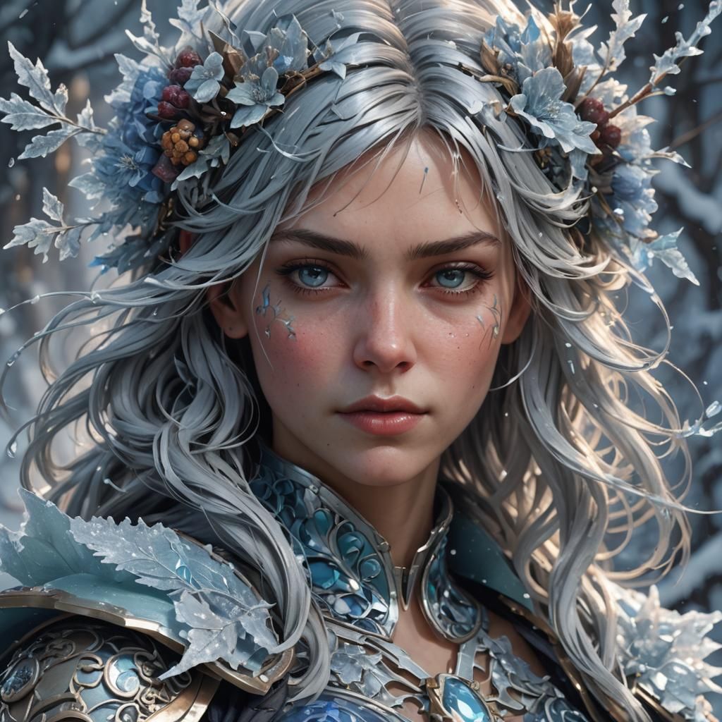 Intricate Portrait in Volumetric Lighting