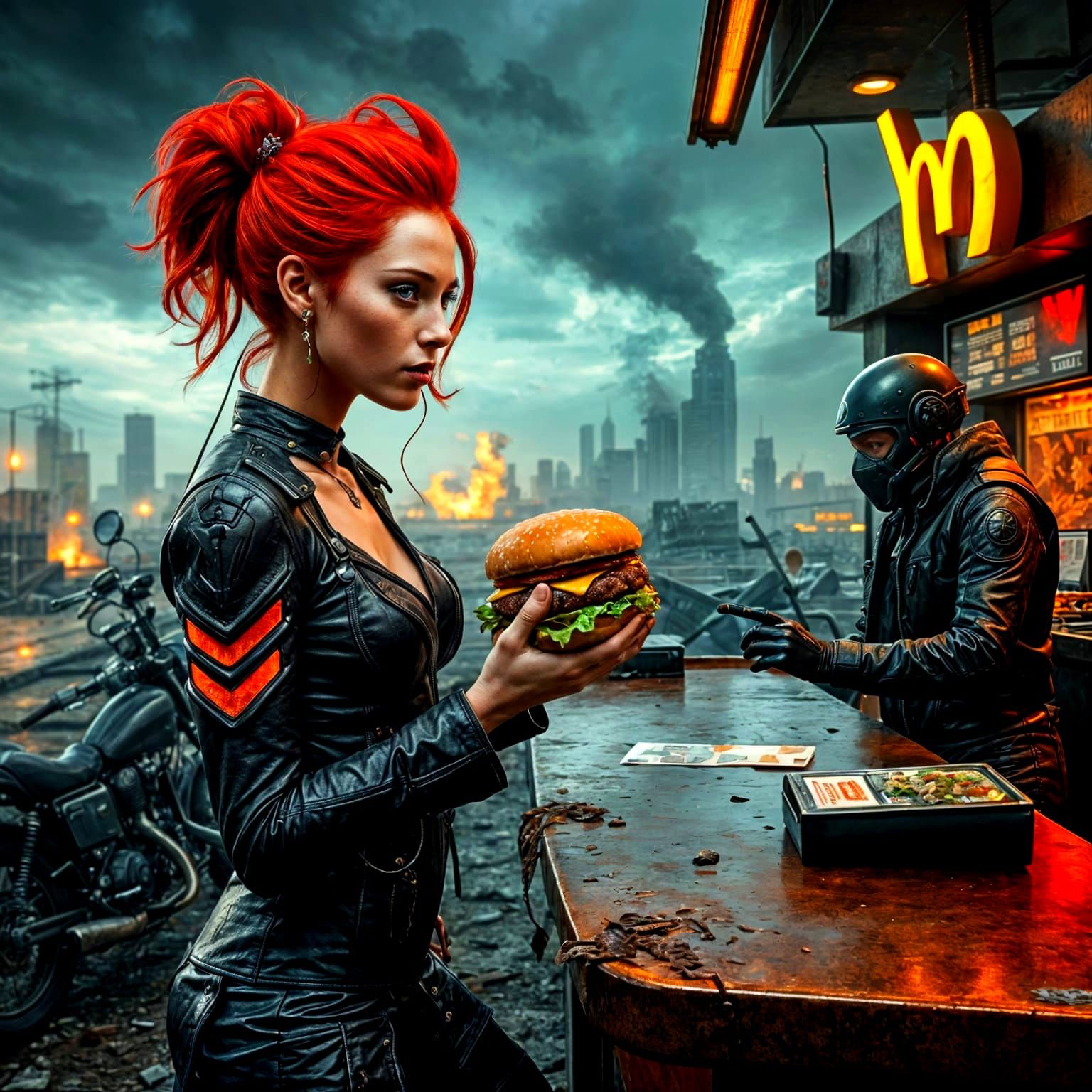Cyberpunk McDonald’s World