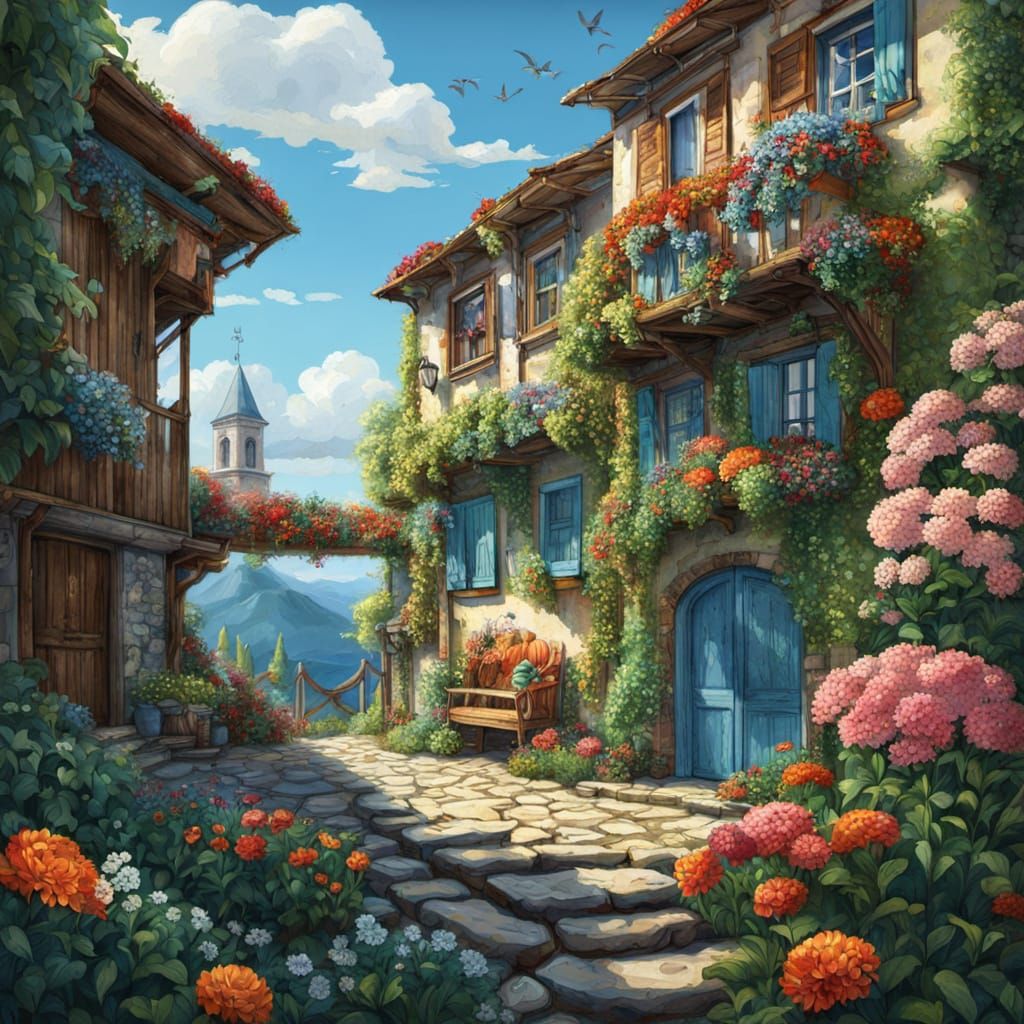 Cartoon Ice Cream Cone with Happy Face