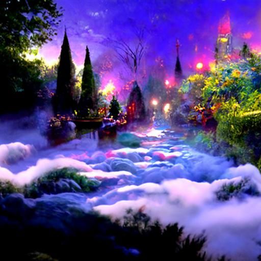 Ethereal River of Dreams in Hyperdetailed Fantasy Style