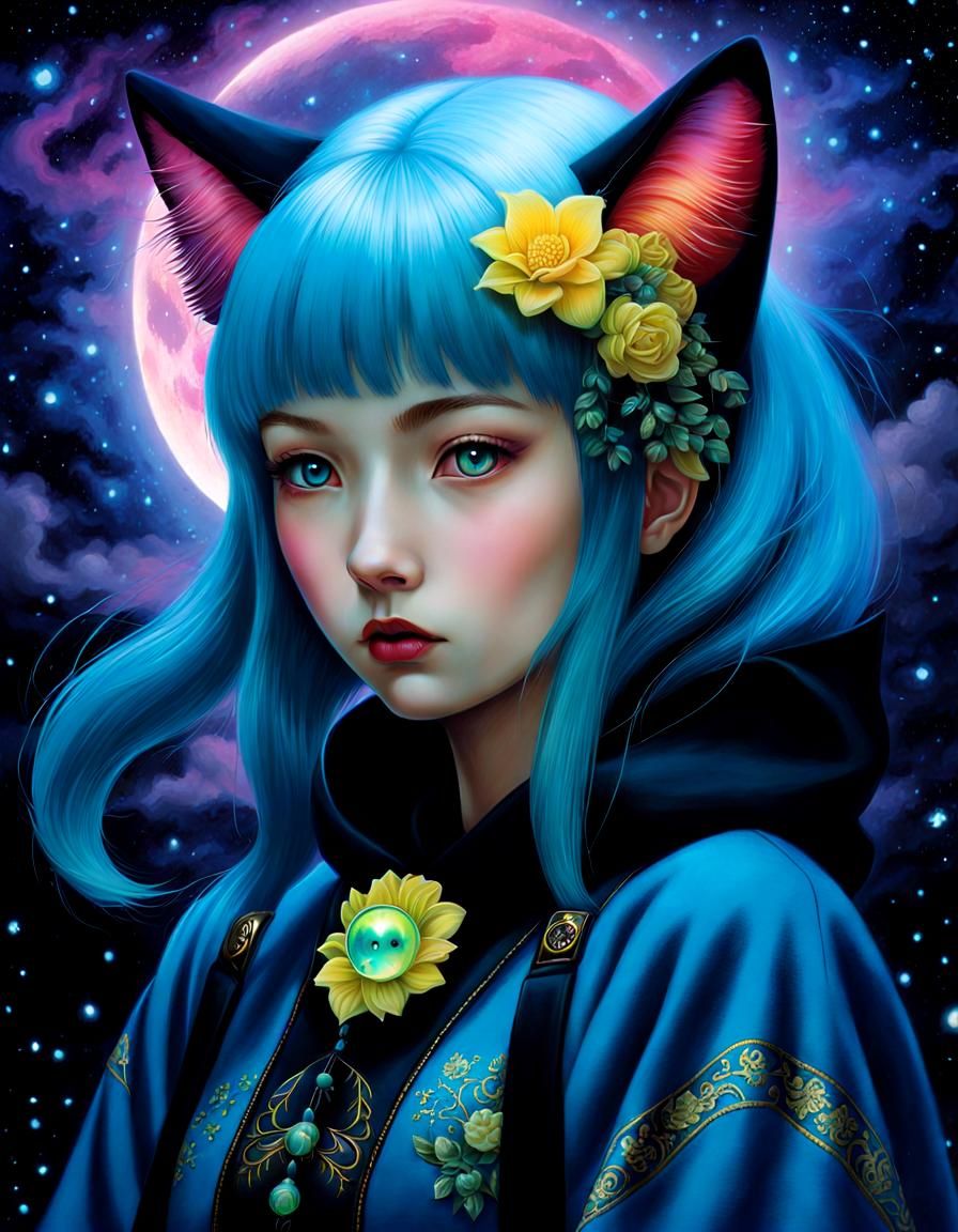 Neon Noir Necromancer Neko Nymph in New York