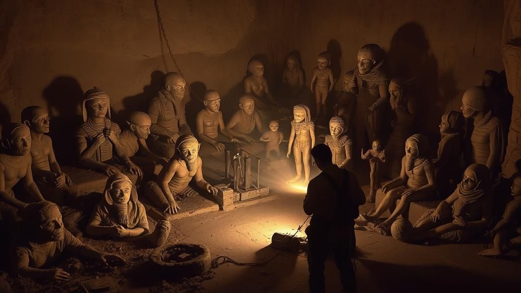 Archaeologists Discover Ancient City in Sepia Photograph