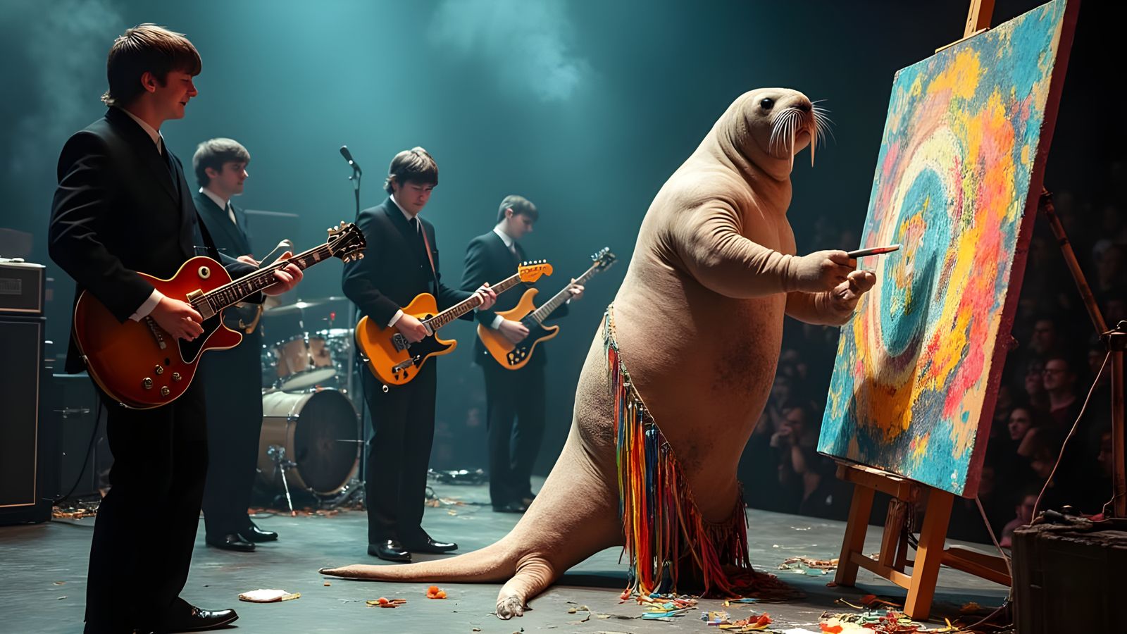 Another clue for the astute of you... the Walrus was Stu.