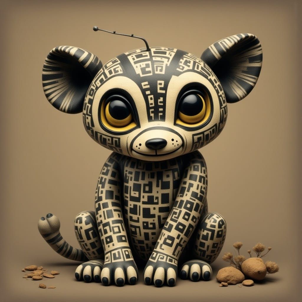 Abstract Dolls in Art Brut Style