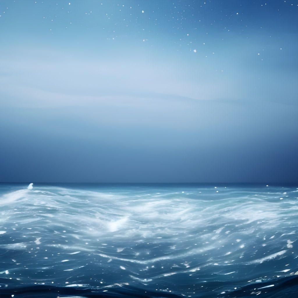 Surreal Ocean Landscape on Christmas Eve