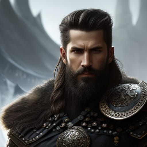 Dark Fantasy Viking Warrior Portrait in Unreal Engine