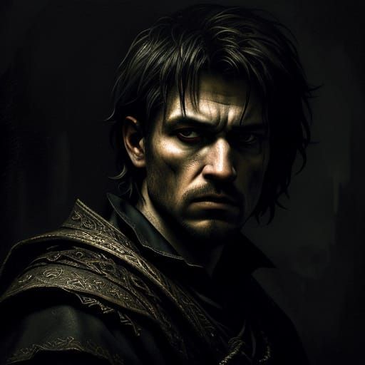 Martyr's Agony in Dramatic Chiaroscuro