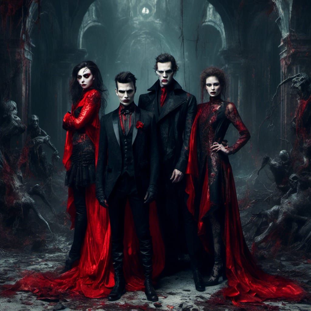 Vampire Night: Anime-Inspired 3D Art