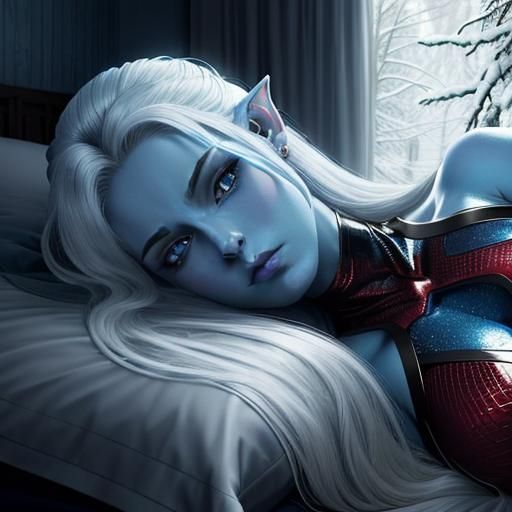 Dreamlike Film Still of Towa Waking Up