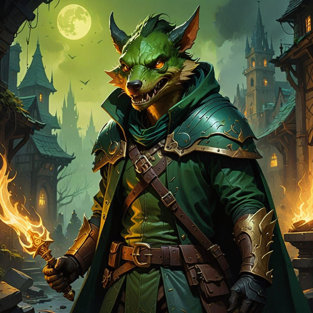 Dark Fantasy Kobold Rogue in Burning Crusade Style