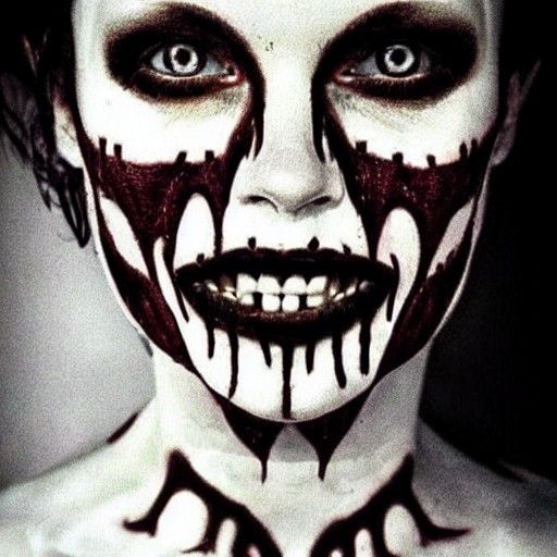 Creepy Yet Beautiful AI-Generated Face