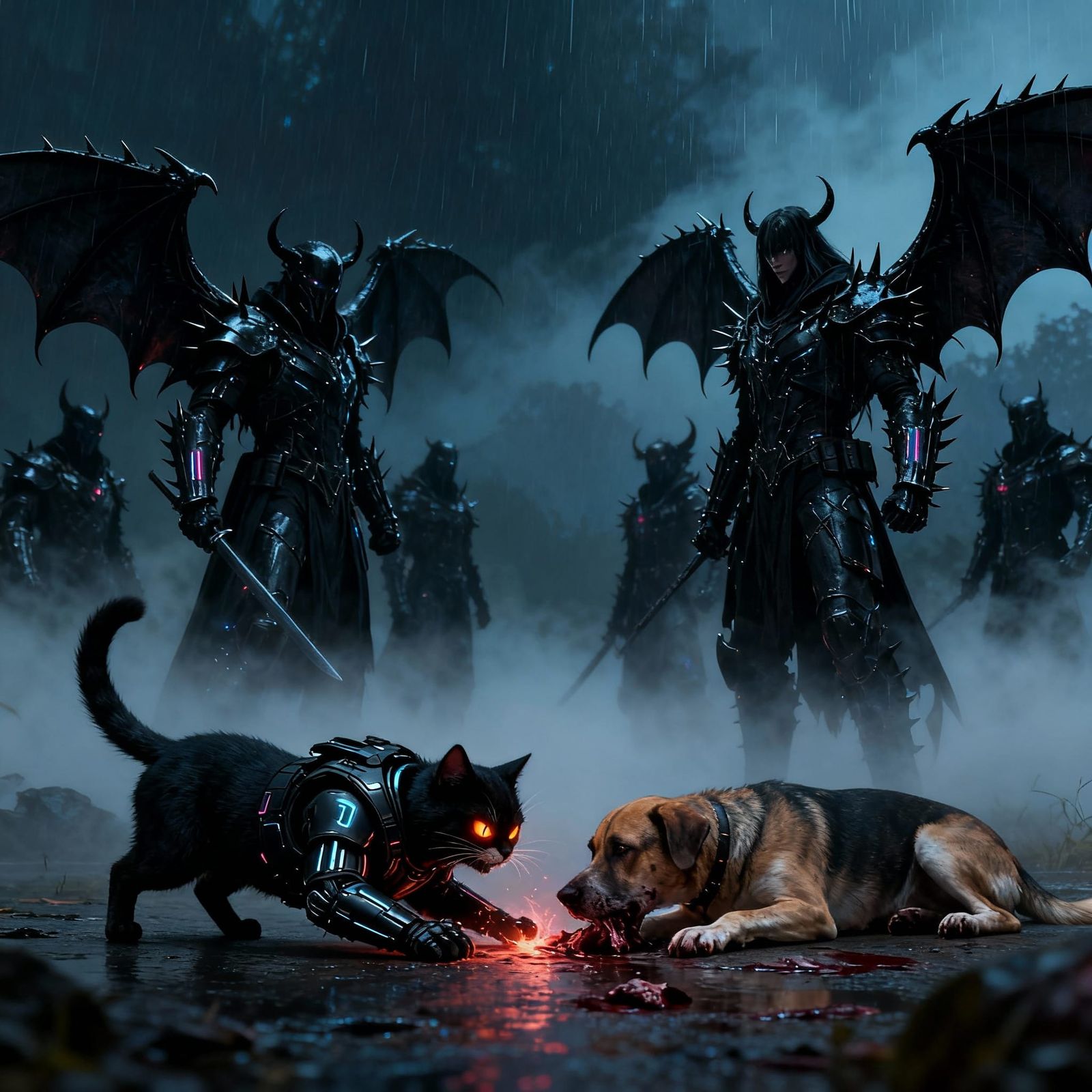 Cat Sacrifices Itself to End Dog War