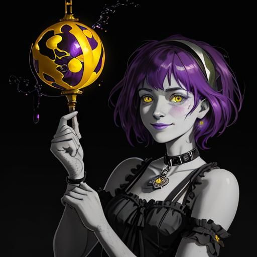 Dark Fantasy: Bendy and Alice Angel in Complementary Colors