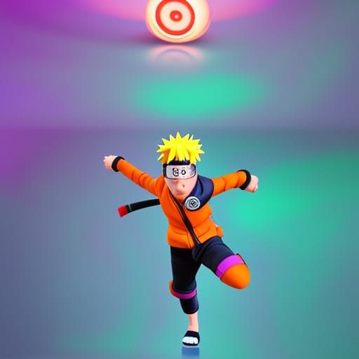Naruto Rendered as Pixar-Style 3D Digital Art
