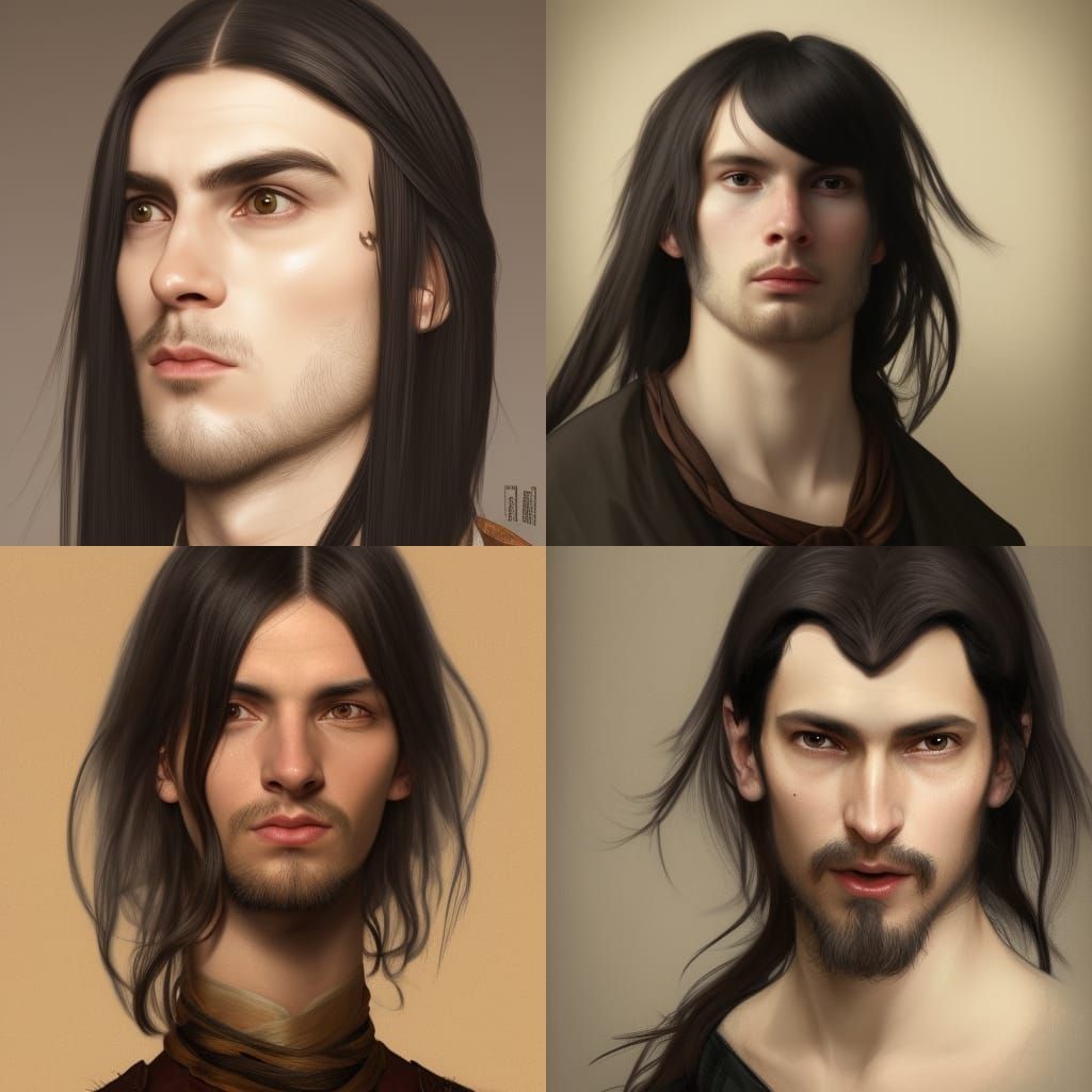 Medieval Aristocrat Portrait in Hyperdetailed Style