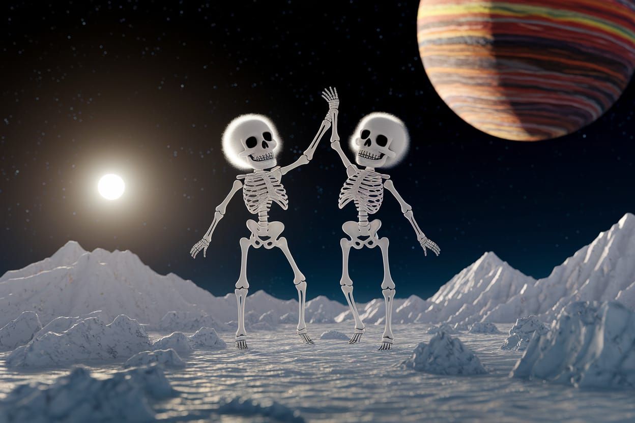 Fluffy Skeletons Dancing in Zero Gravity & Over-Stimulated B...