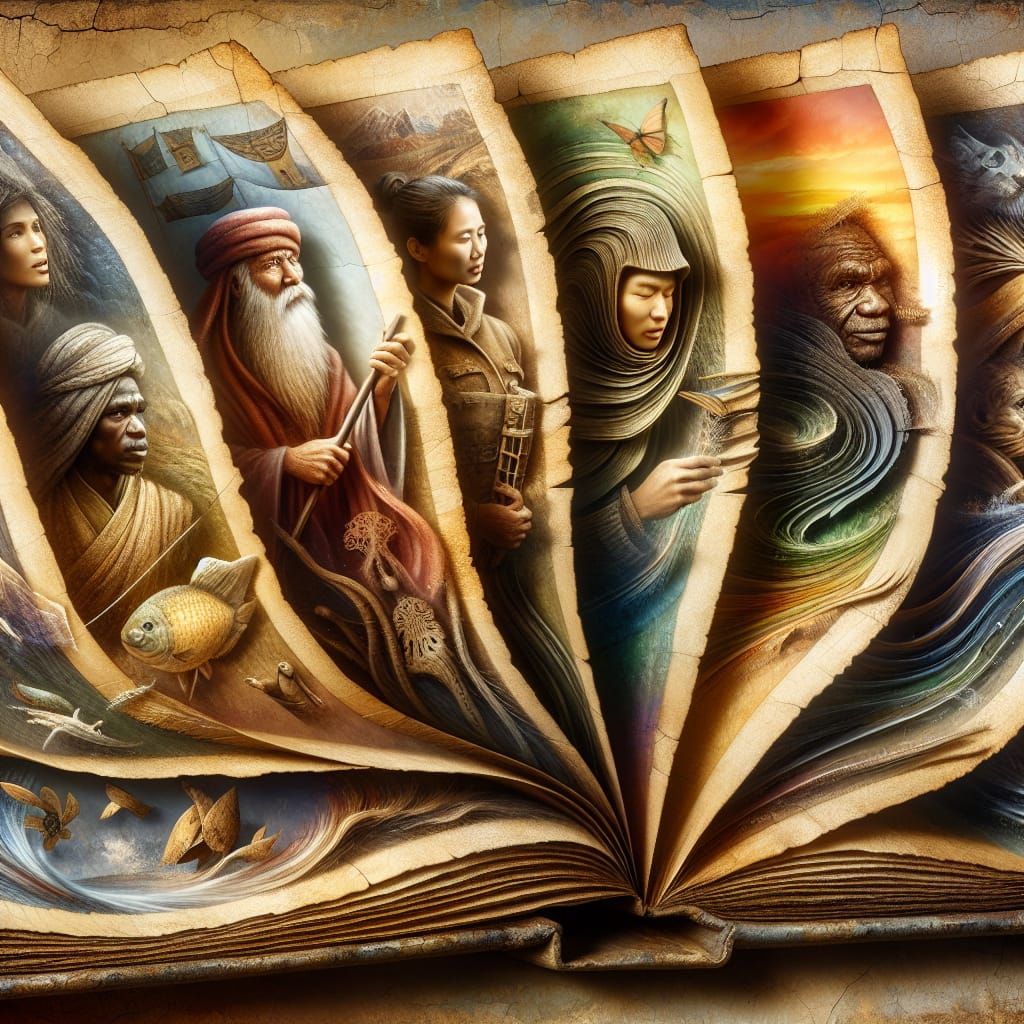 Ancient Book Unveiling Timeless Stories