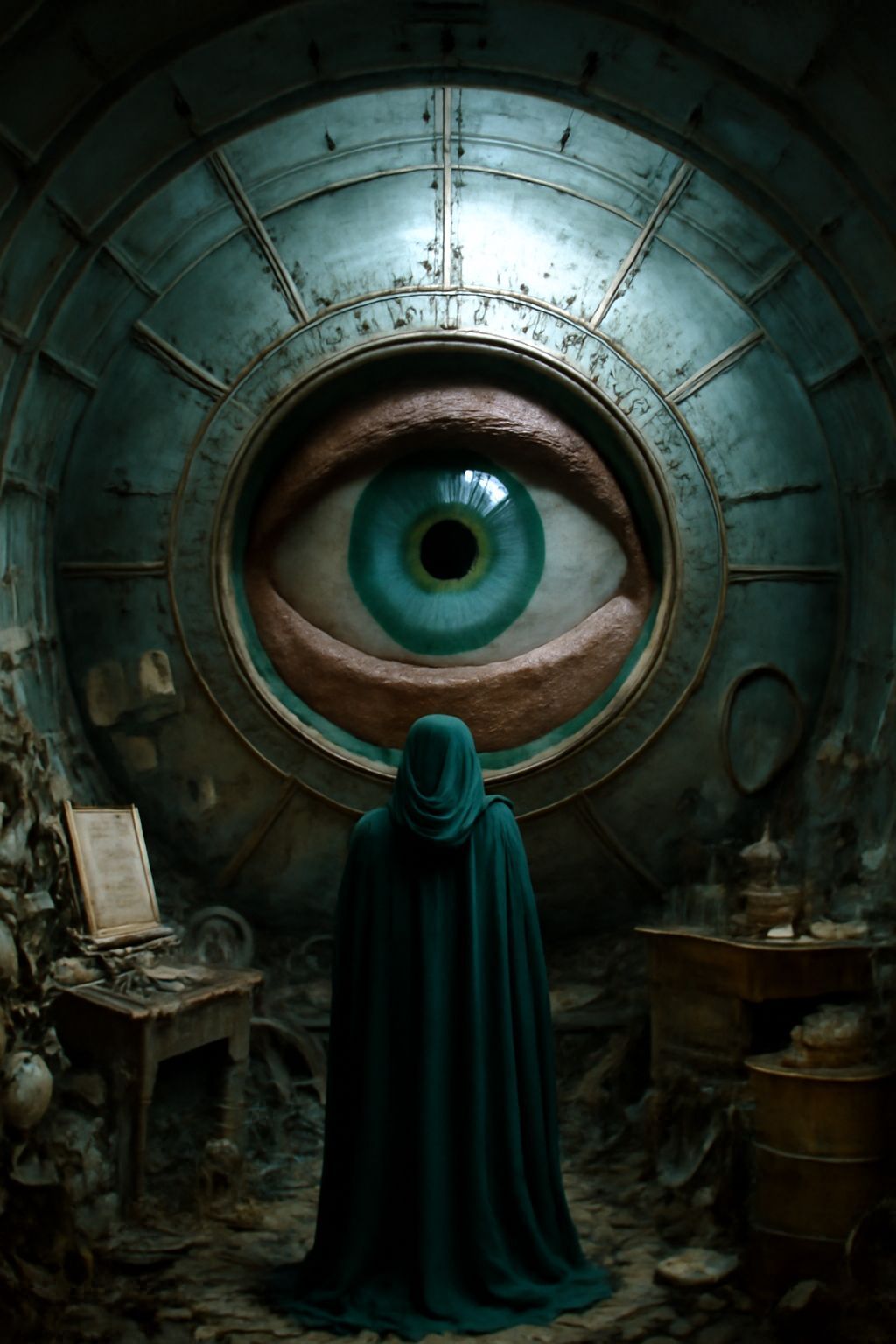 Mottled Silver Living Dome Metic Stare Magic Junk Gothic Rom...