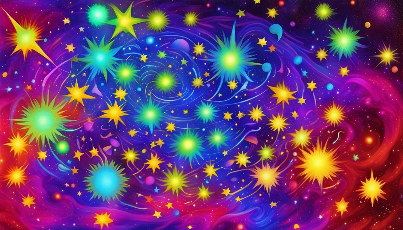 Cosmic Star Cluster in Gothic Digital Art Style