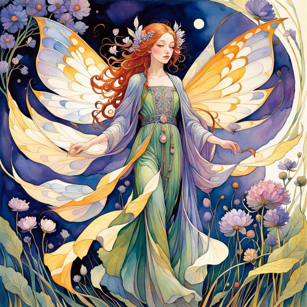 Gorgeous Fae: Vibrant Illustration in Oil and Watercolor