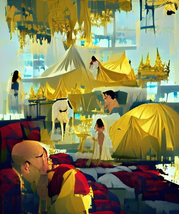 Arabian Tent Landscape in 8k Resolution