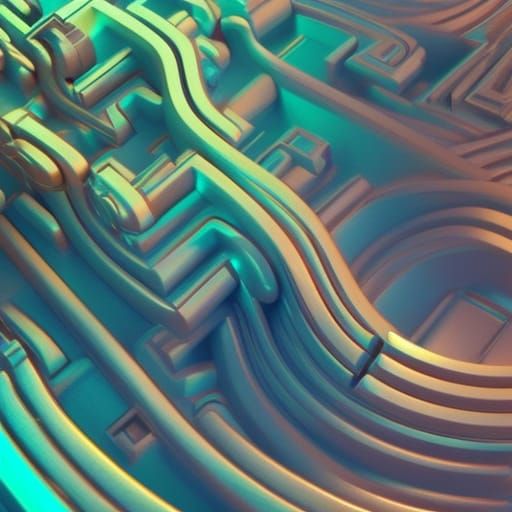 Prismatic Endless Labyrinth in 3D