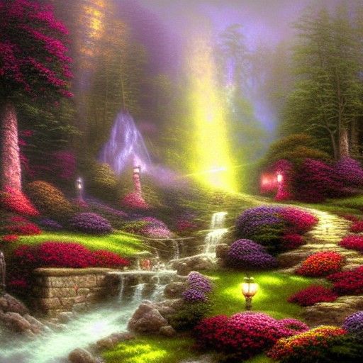 Ethereal Valhalla in Hyperdetailed Mist