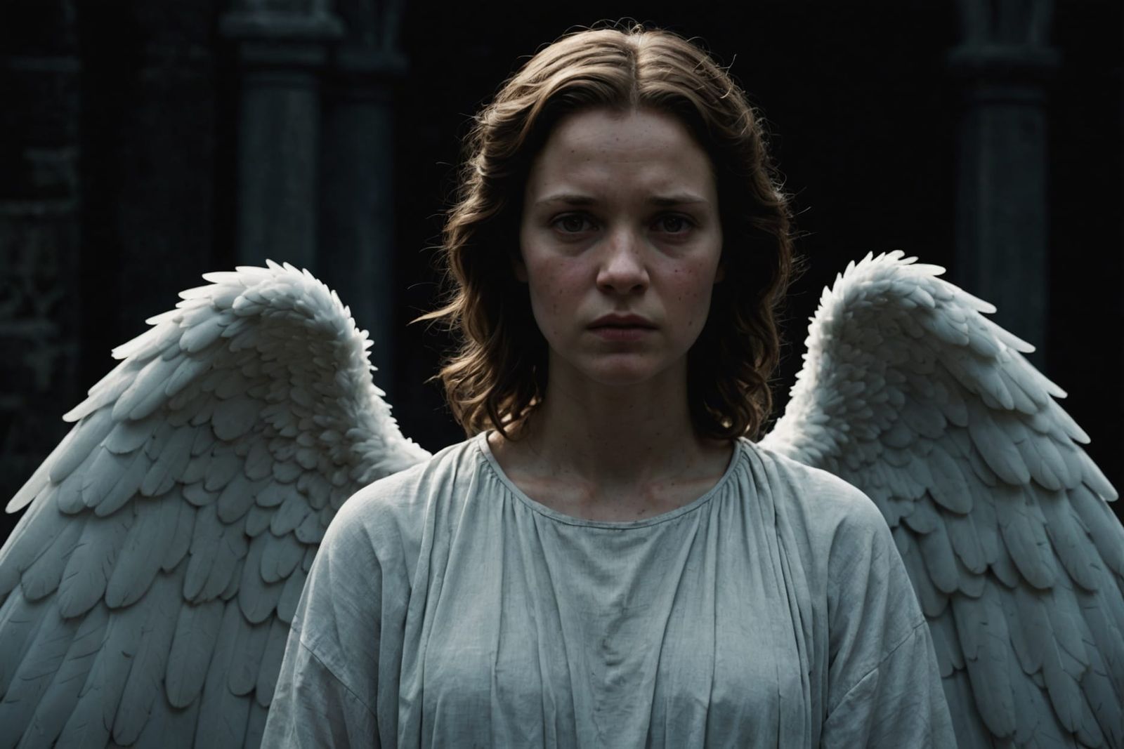 Eerie Dark Biblically Accurate Angel