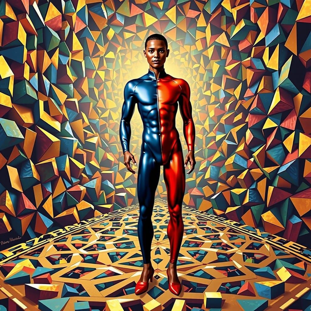 French Woman in 3D Style of Fauchard