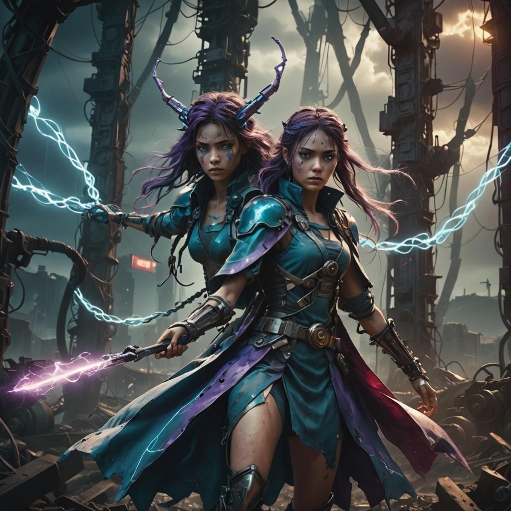 Trapped in Eerie Dark Fantasy Landscape