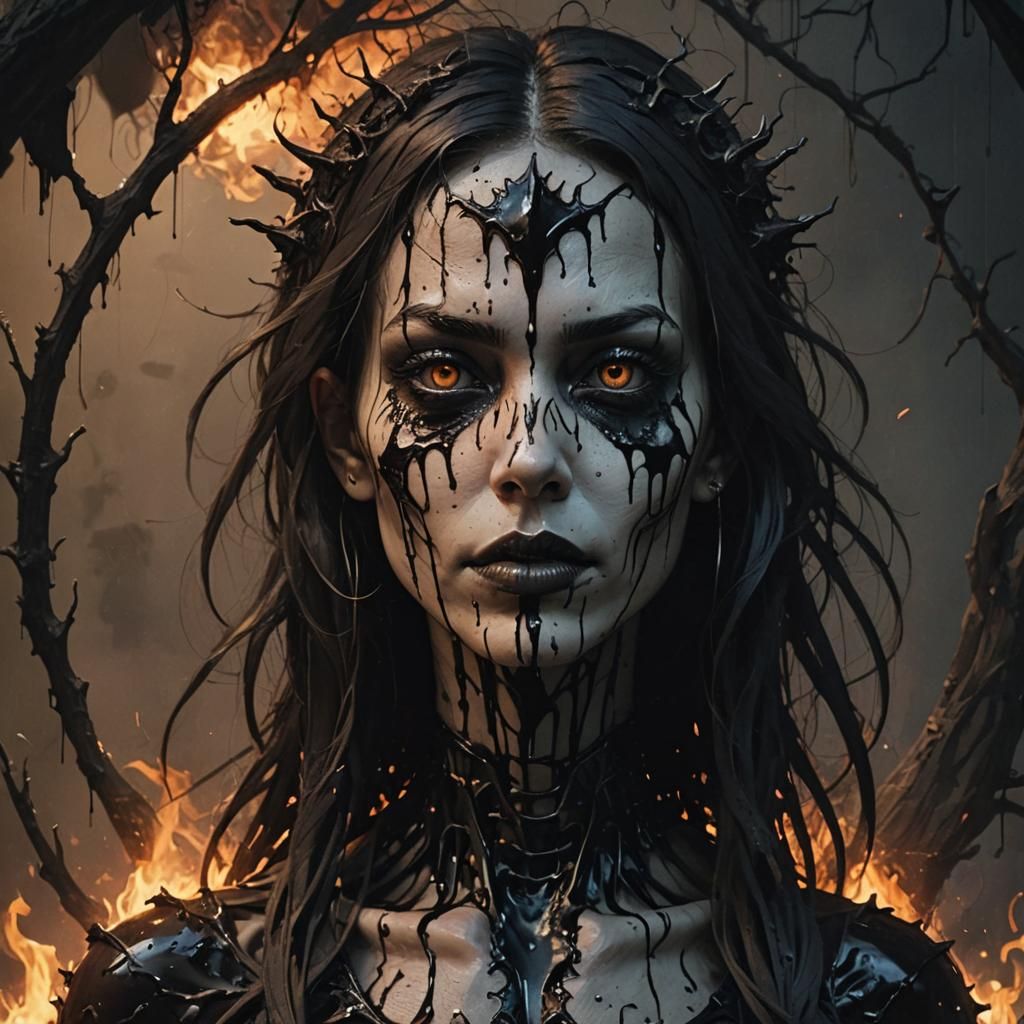 Dark Fantasy Figure with Extra Limbs