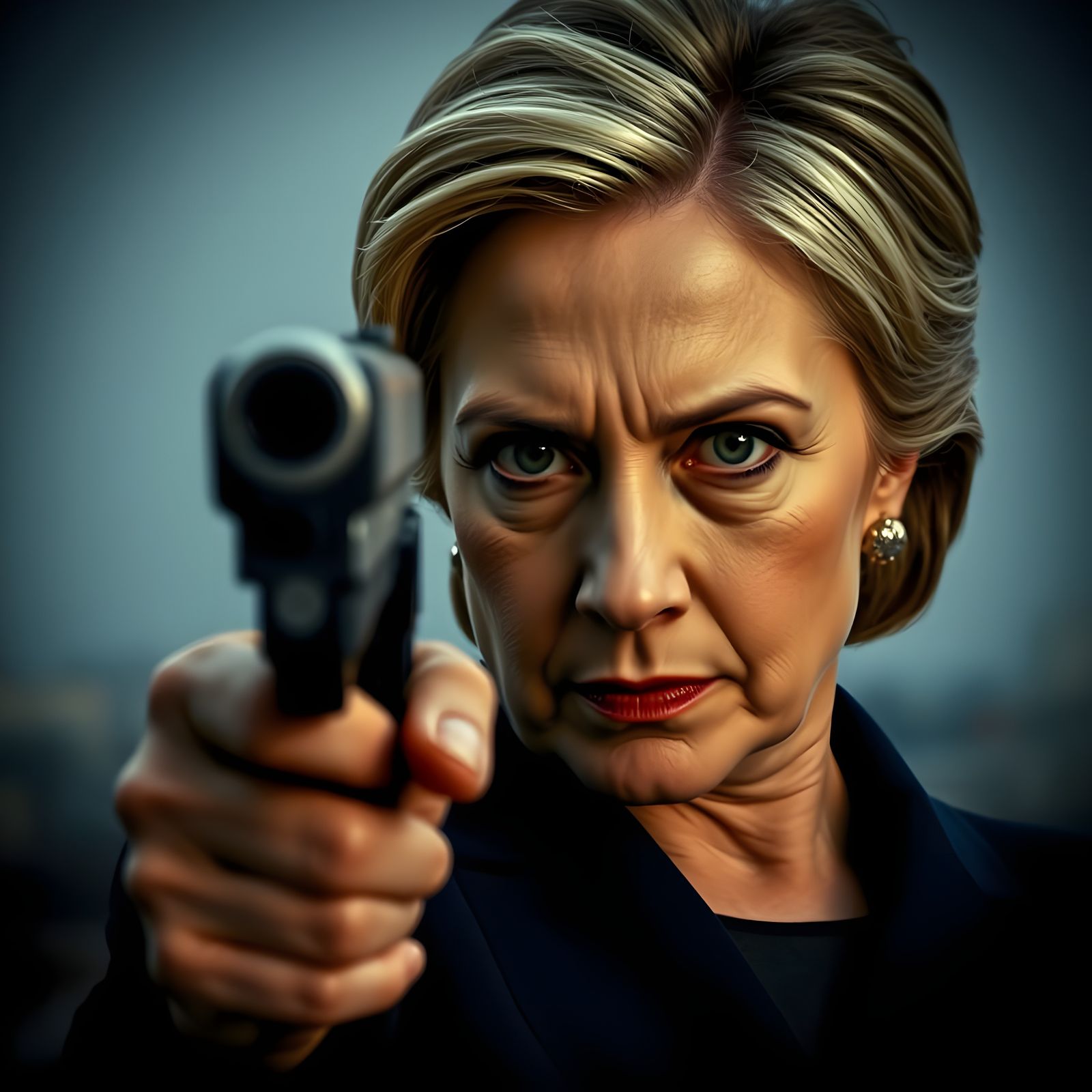 Hillary Clinton in Cinematic Film Still