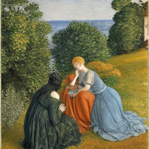 Miniature Autumn Scenes Inspired by Monet and Lippi