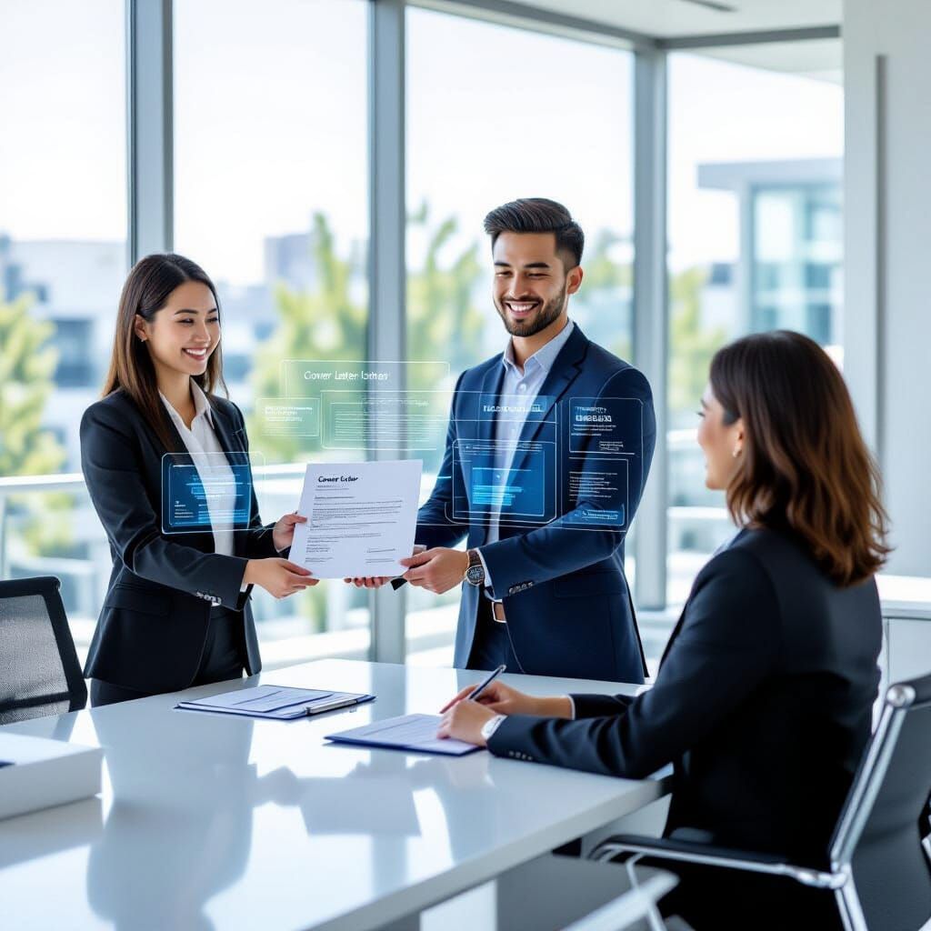 University Career Center Meeting with Students and Recruiter
