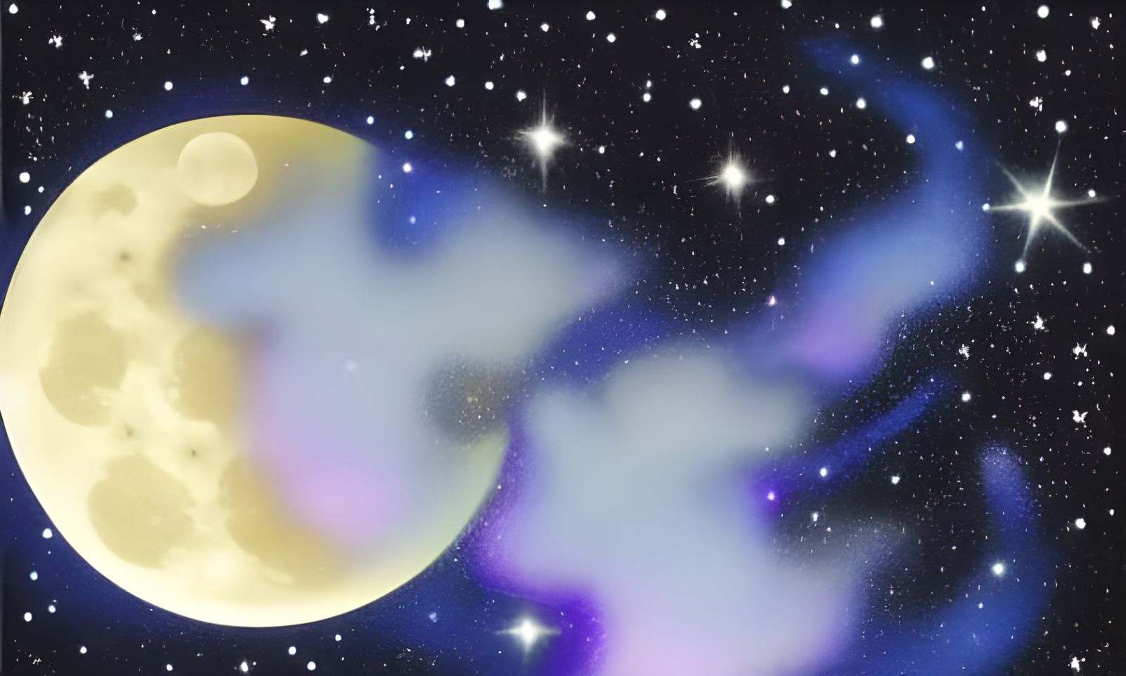 Ethereal Moondust and Stardust Cloudscape