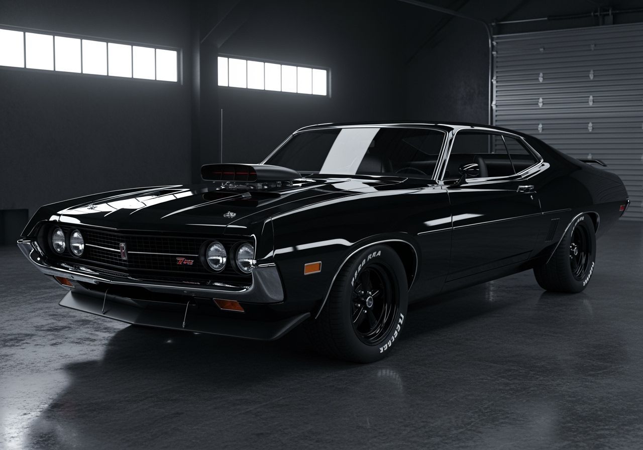 Menacing 1970 Ford Torino Cobra Jet in 4K
