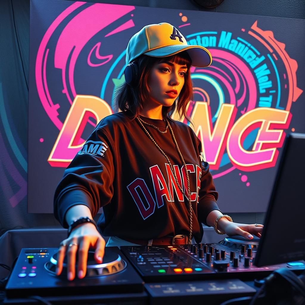 DJ Directs Dance Party in Psychedelic Digital Art