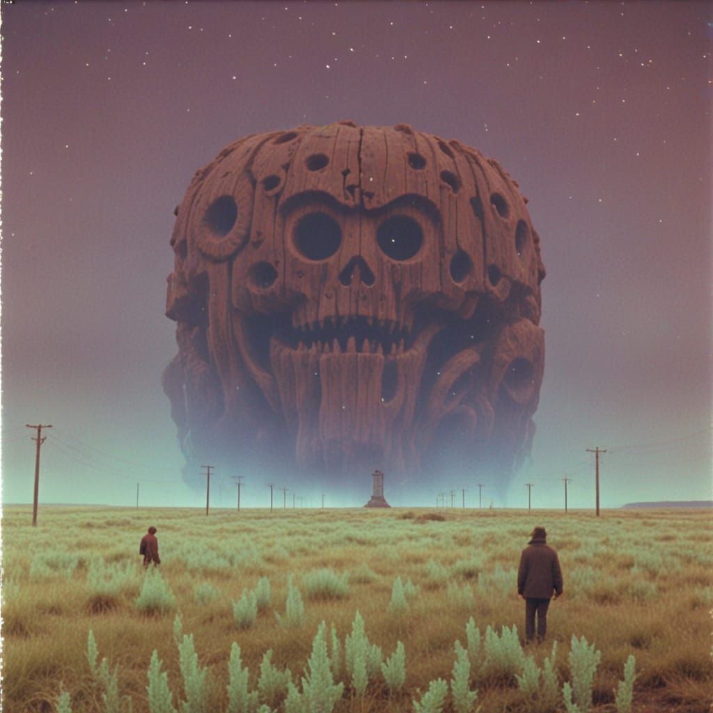 Ethereal Void: Lovecraftian Totem in Dreamcore Style